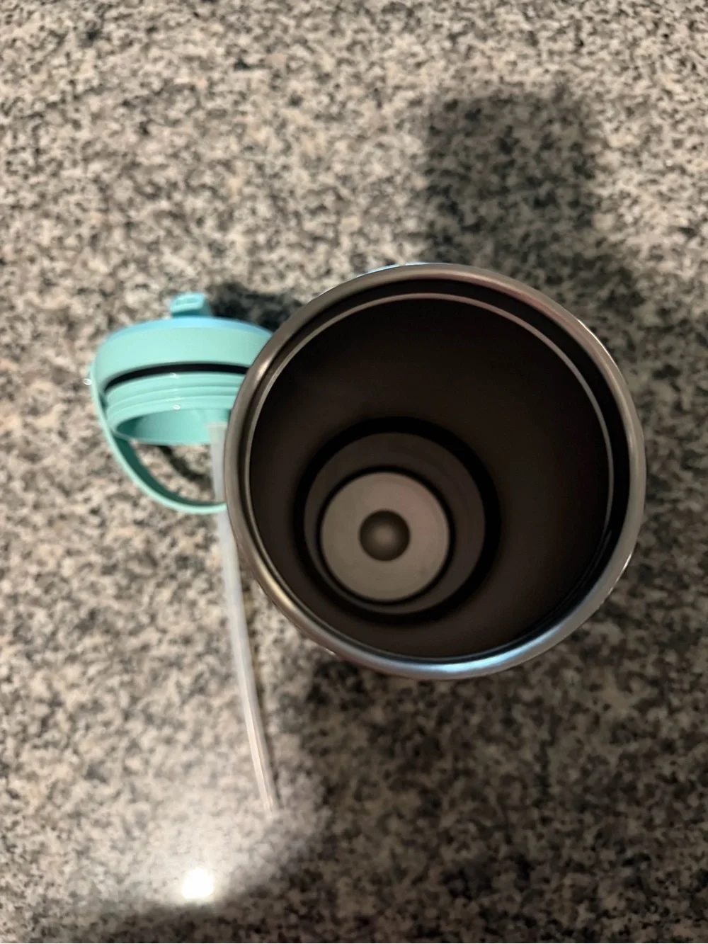 HYDRAPEAK Teal Insulated Travel Tumbler with Carry Handle & Straw